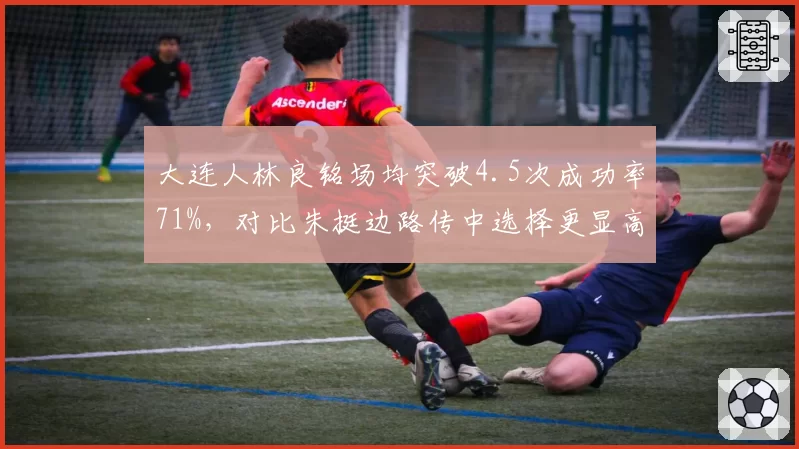 大连人林良铭场均突破4.5次成功率71%,对比朱挺边路传中选择更显高效